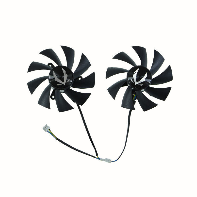 Pair Fans Cooler Fan For ZOTAC GTX 2060 GTX 1660 GA92A2H 87mm Graphics Card