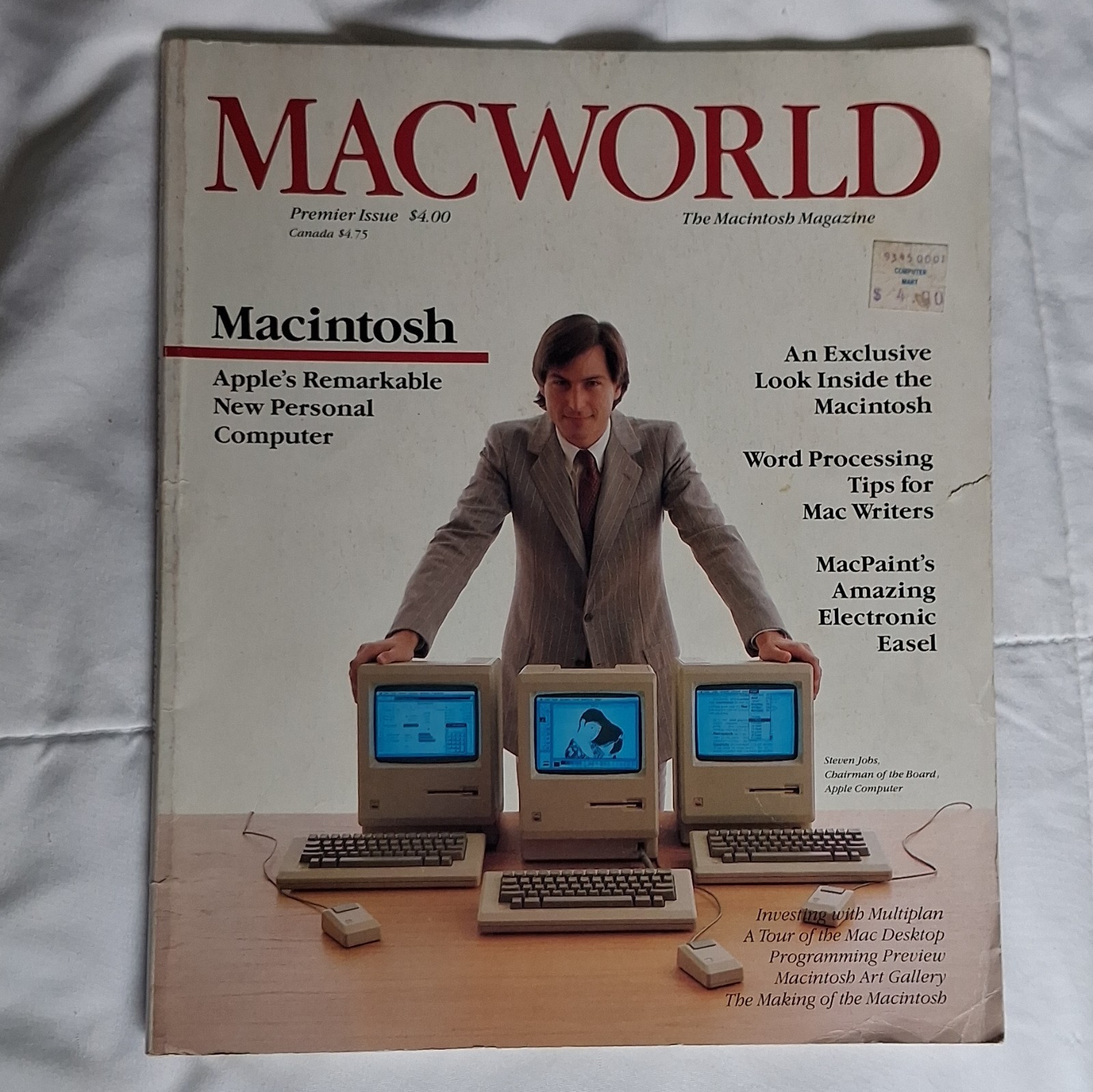 Macworld #1 Premier Issue (1984) – Macintosh Magazine Featuring Steve Jobs Cover
