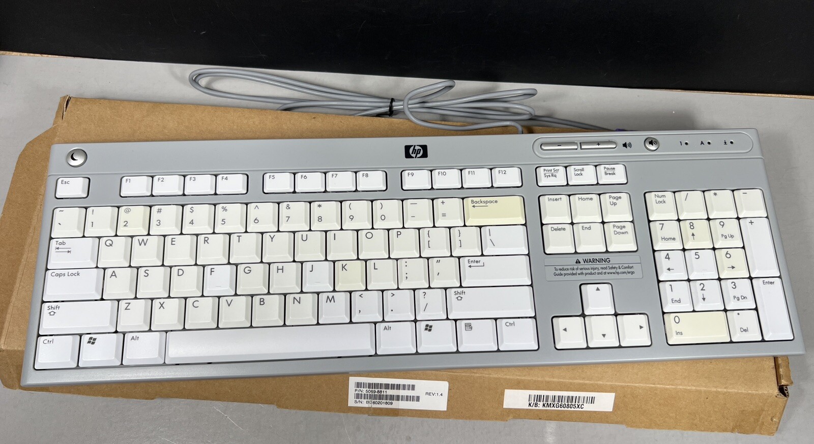 OEM HP 5137 Keyboard Media Center Pavilion Vectra Series PS/2 English 5188-0992