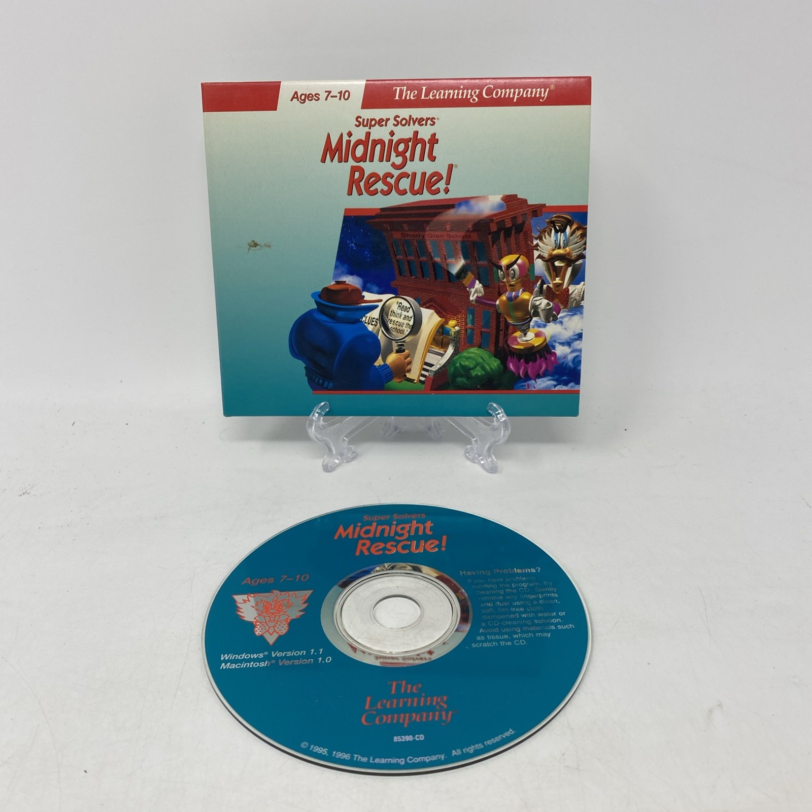 Vintage Big Box Super Solvers Midnight Rescue CD And Case EUC