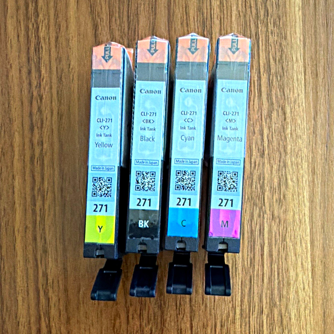 Canon CLI-271 Inkjet Ink Cartridges 4-Pack BK C M Y Black Cyan Magenta Yellow