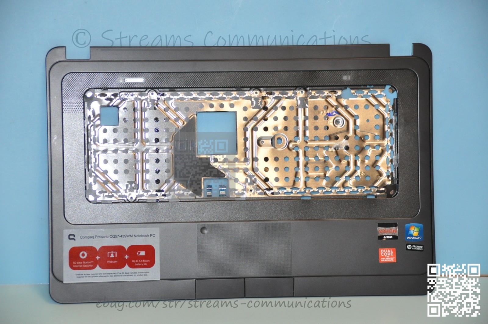 Compaq Presario CQ57 cq57-319wm cq57-339wm cq57-439wm Laptop Palmrest w/Touchpad