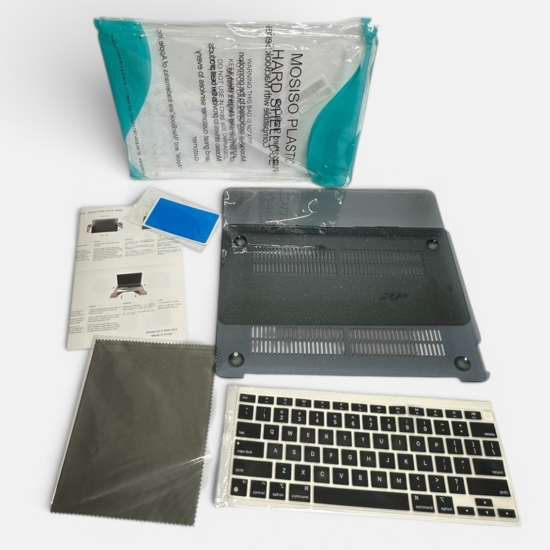 Mosiso MacBook Air 13 Case A2179 A1932 Black Glitter New/Open Box Hard Shell