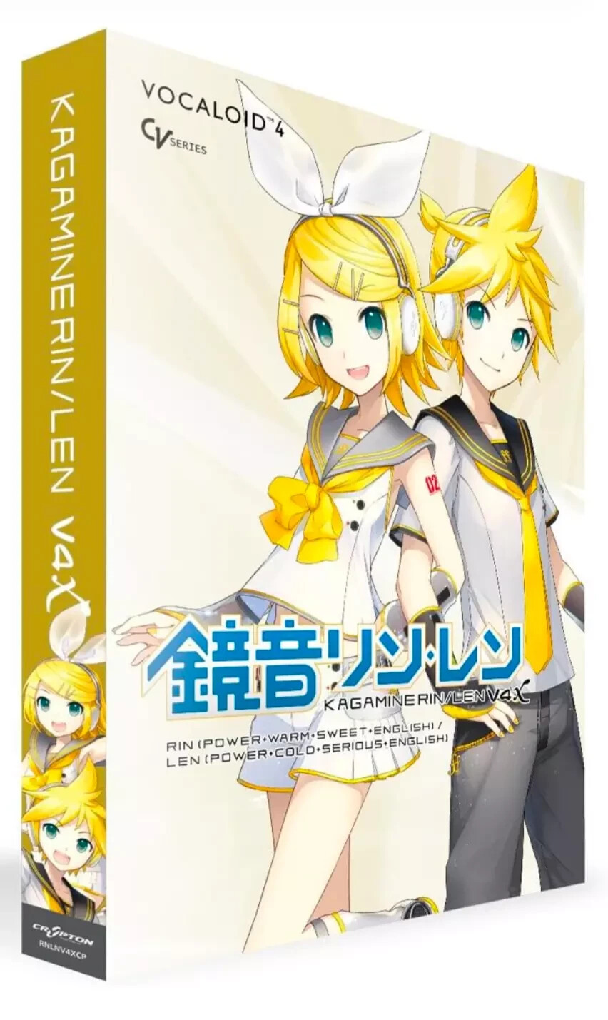 CRYPTON KAGAMINE RIN LEN V4X incl. English Bundle Vocaloid 4 DVD Software