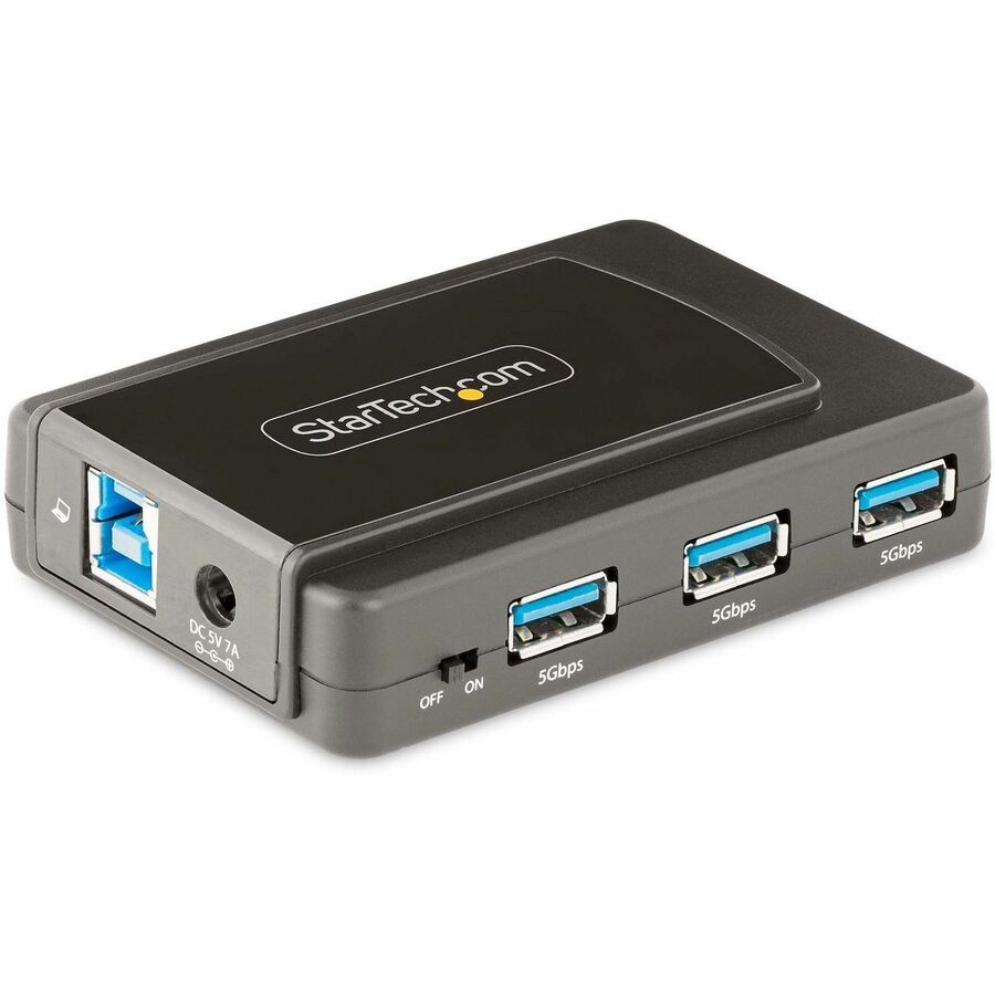 StarTech 7-Port USB Hub, USB 3.0 5Gbps, USB-A to 7x USB-A, Self Powered USB-A