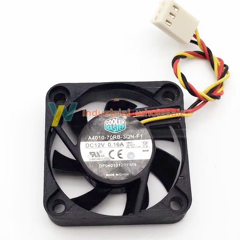 1pc new Cooler Master DF0401012RFMN 12V 0.16A 40*40*10MM 4CM 4wires Cooling Fan