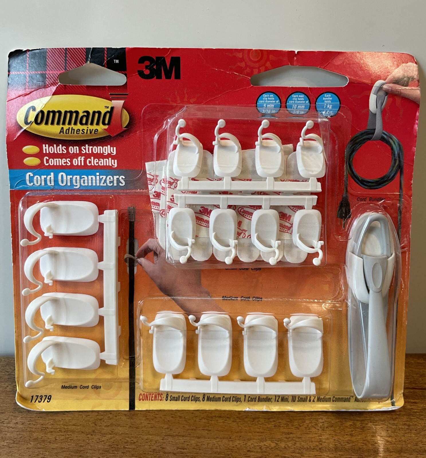 NEW 3M Command Adhesive Cord Organizer, electronics, appliances, garage, college