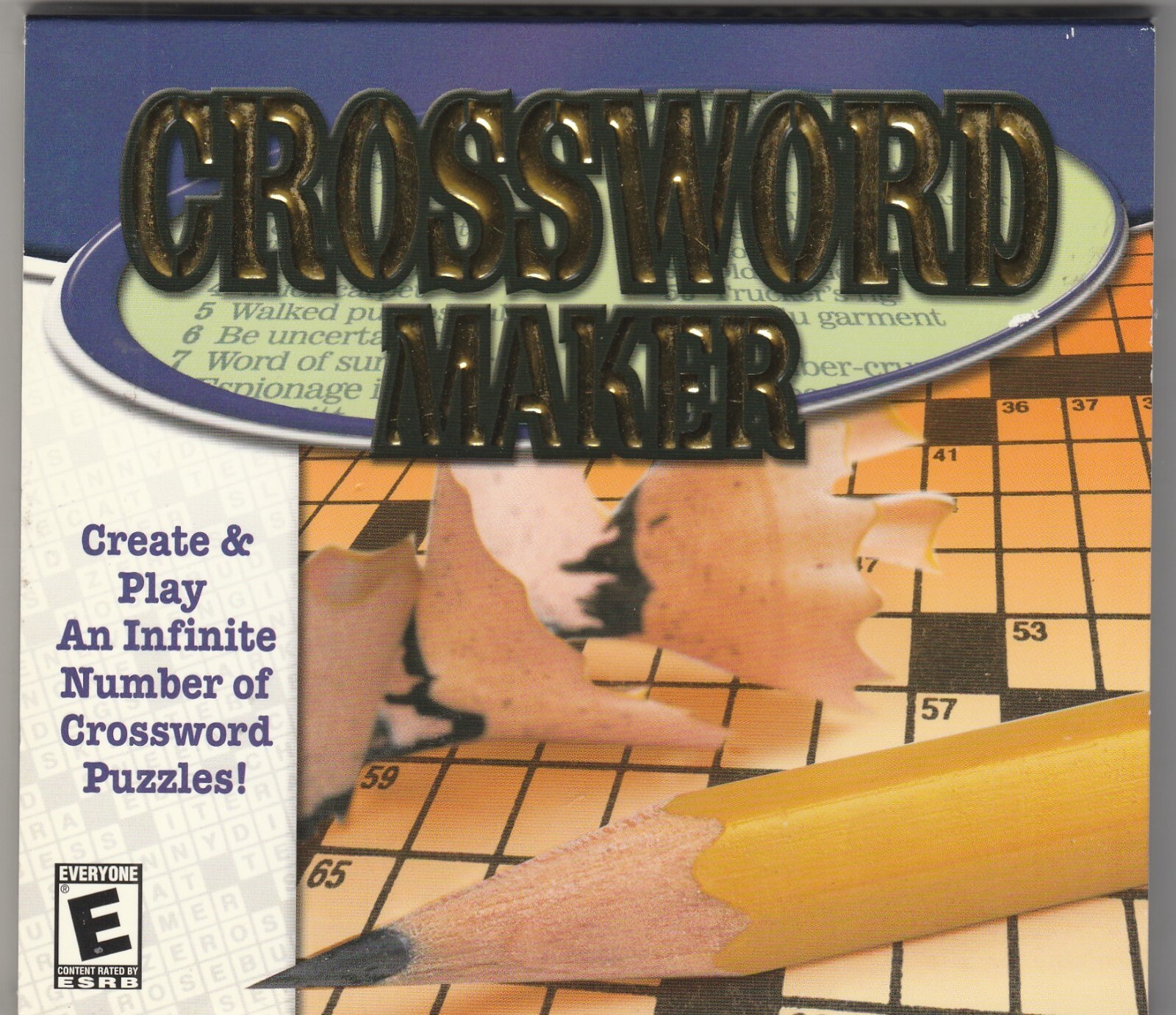 Crossword maker CDRS786 PC CD-Rom by Cosmi  for Win 98/XP  2005