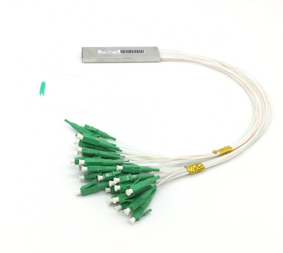 LOT of 5 1x32 PLC mini pipe-type optical splitter LC-APC