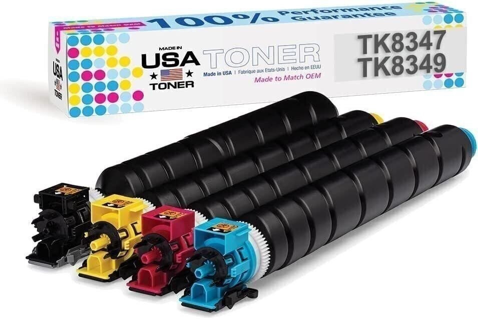 Compatible Toner for Kyocera TK8347,TASKalfa 2552ci,2553ci,TK8349 CMYK (4pk)