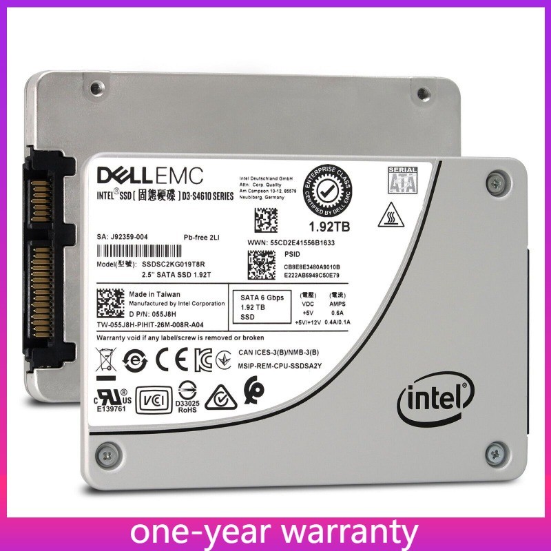  Intel S4610 SSDSC2KG019T8R 1.92TB DELL 2.5'' SATA 6Gb/s Solid State Drive New