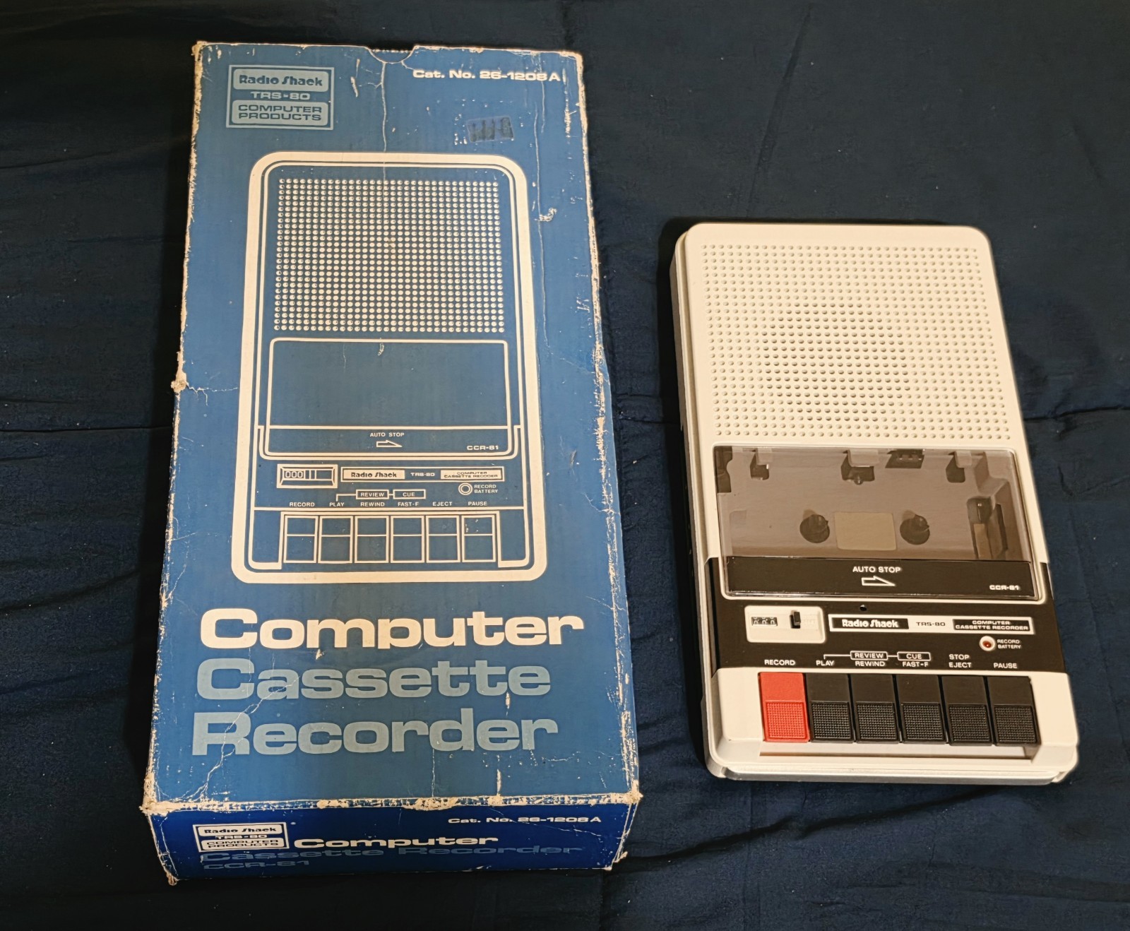 Vintage Radio Shack TRS-80 CCR-81 Computer Cassette Recorder w/ Original Box
