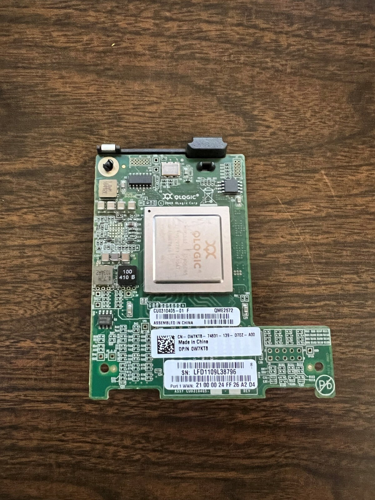 Dell 0W7kT8 QME2572 8GB Fibre Adapter For M Series Blade Servers
