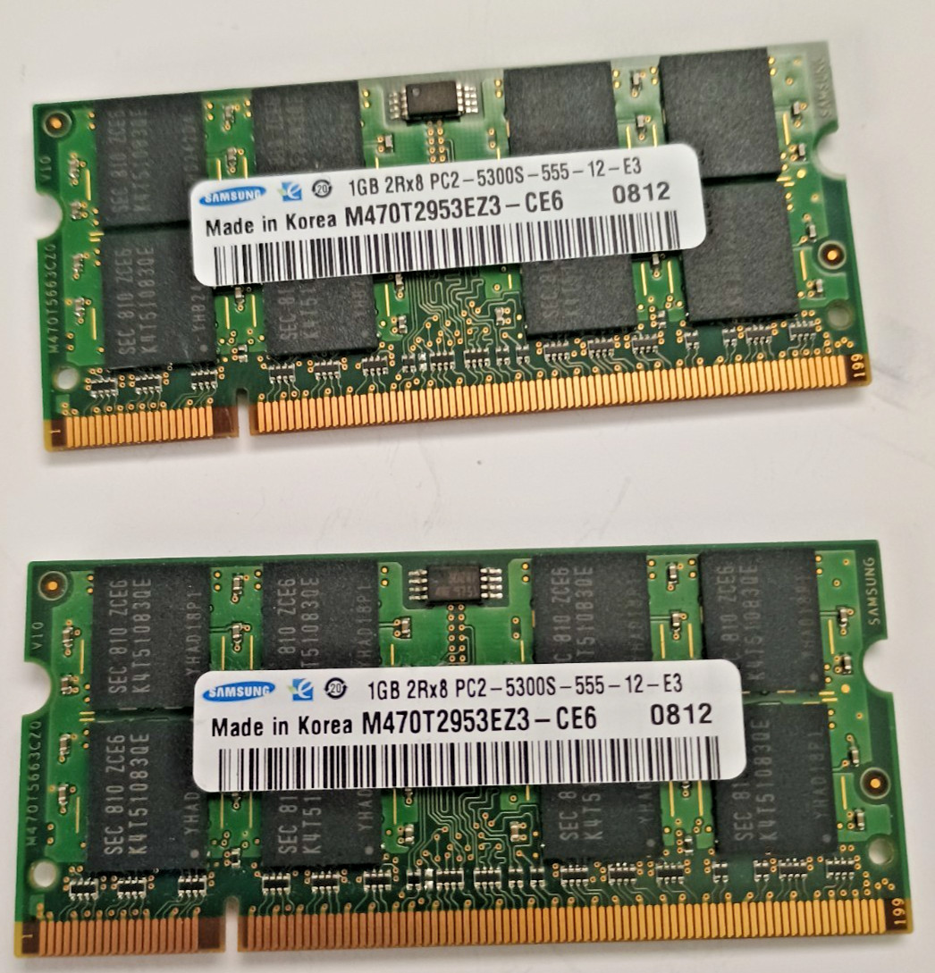 Samsung 2 GB SO-DIMM DDR2 Memory (M470T5663QZ3)