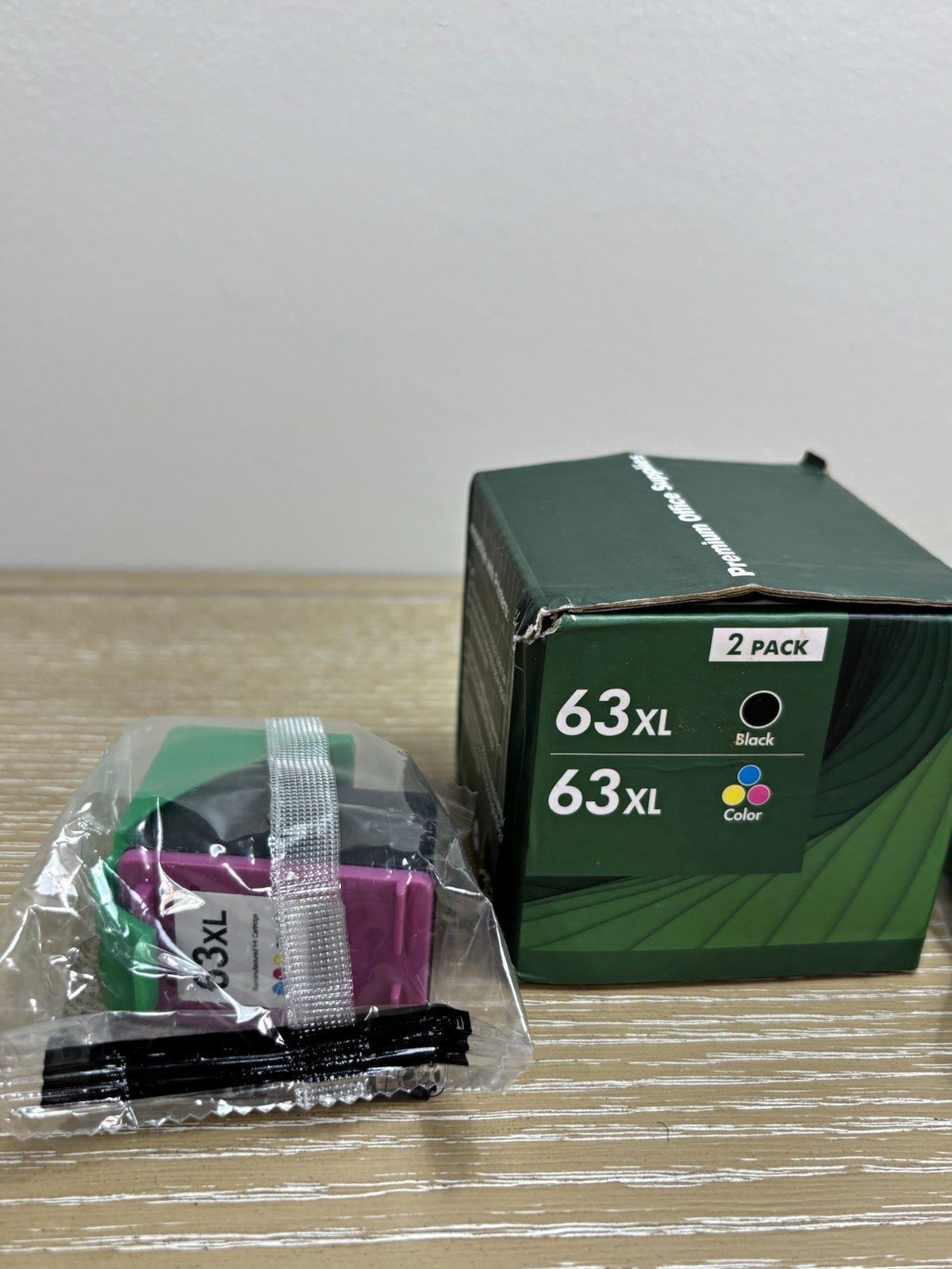 Premium Office Supplies HP Compatible 63XL Inkjet Ink Cartridges, 2-Pack BK/CL