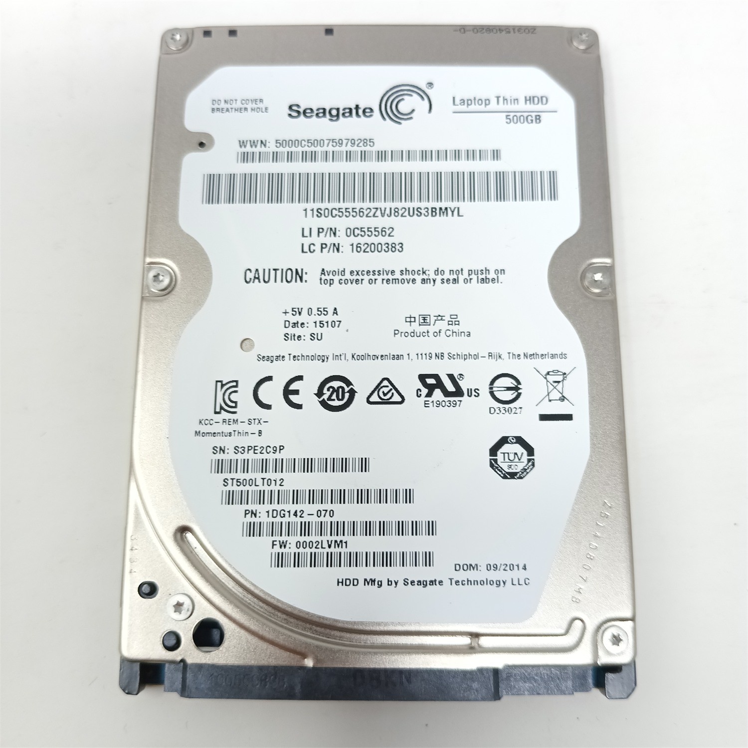 Seagate ST500LT012-1DG142 500GB 2.5" SATA III HDD - Tested