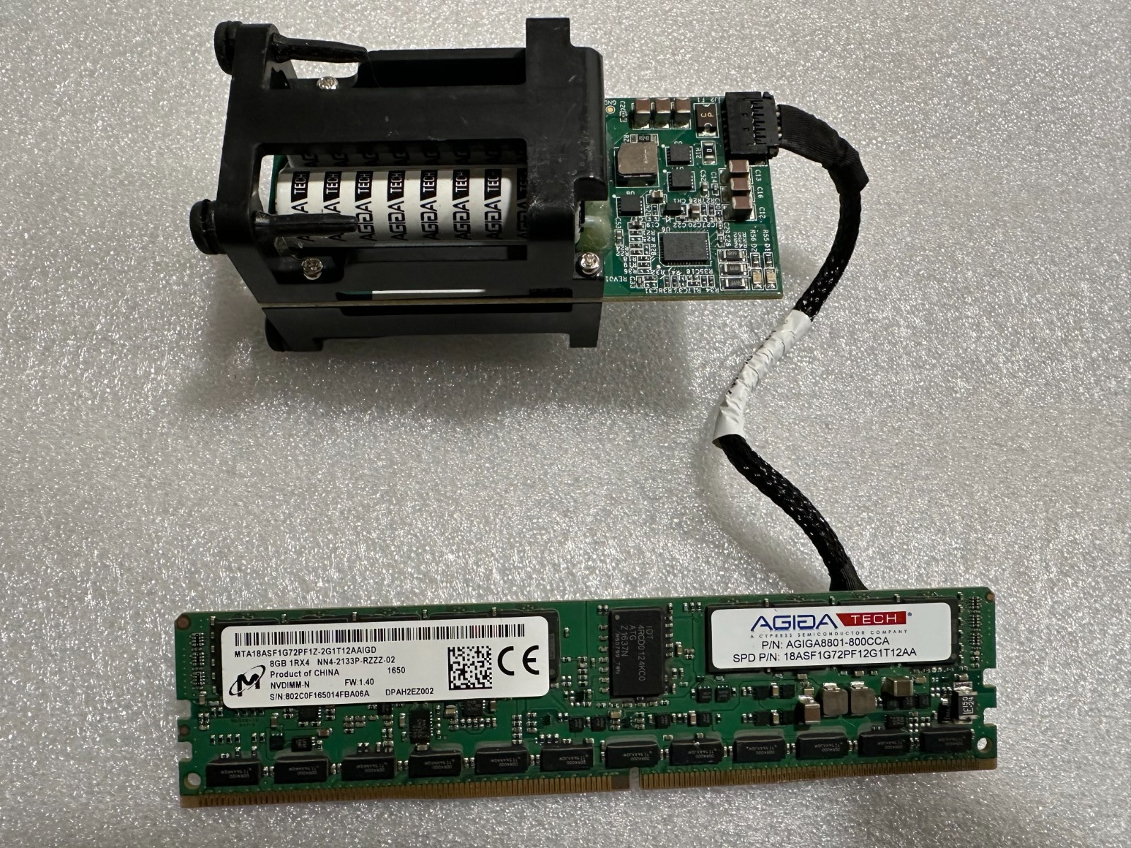 NIMBLE AGIGA8801-800CCA AGIGA 8GB 1RX4 DDR4-2133P NVDIMM With Battery