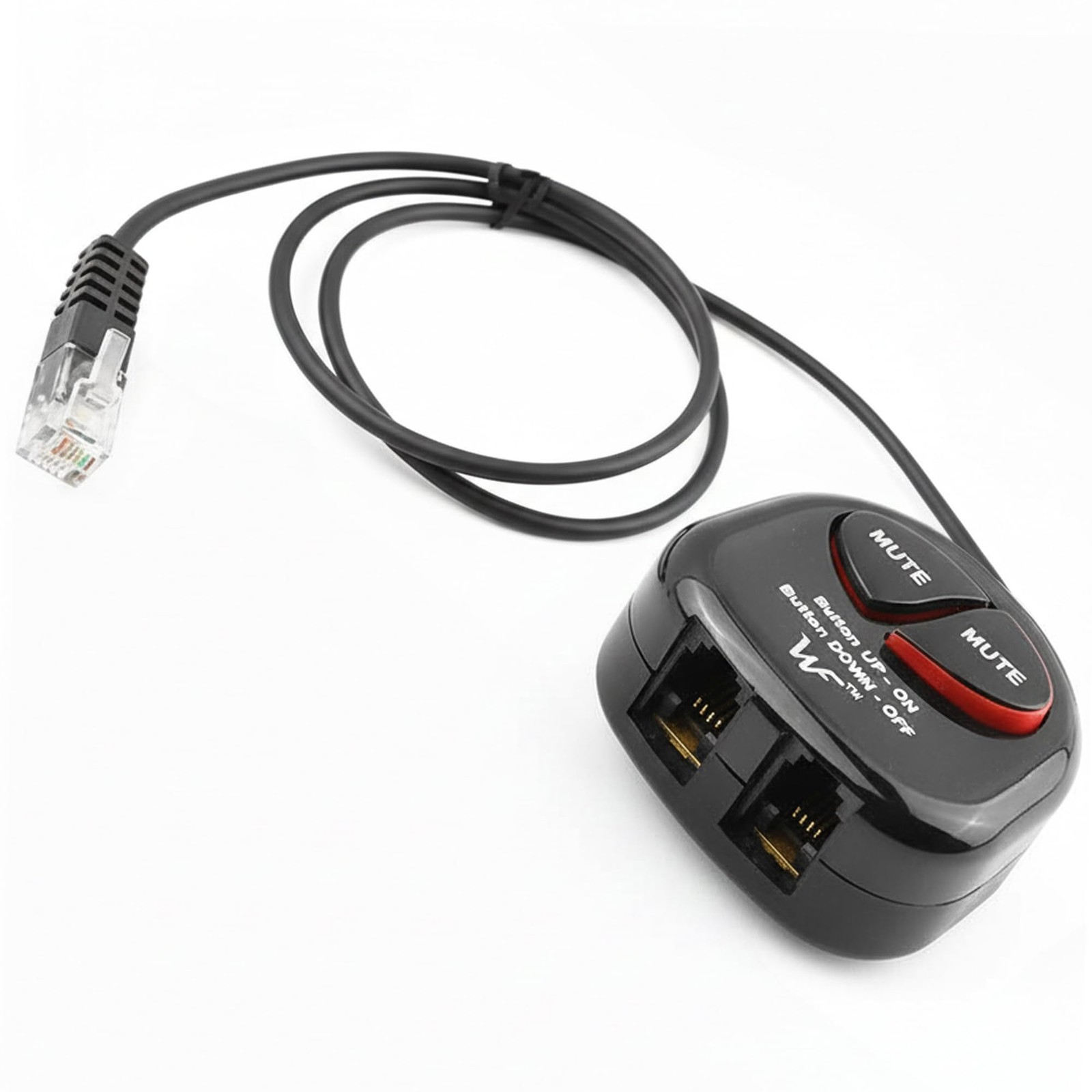 Telephone Training Adapter Y Splitter+Mute Button for Headset for Nortel Meri...