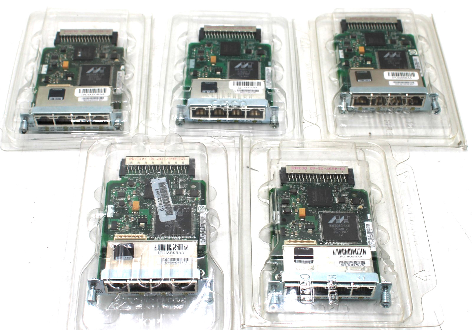 ( Lot of 5 ) Cisco HWIC-4ESW 4-Port High-Speed WAN Interface Card