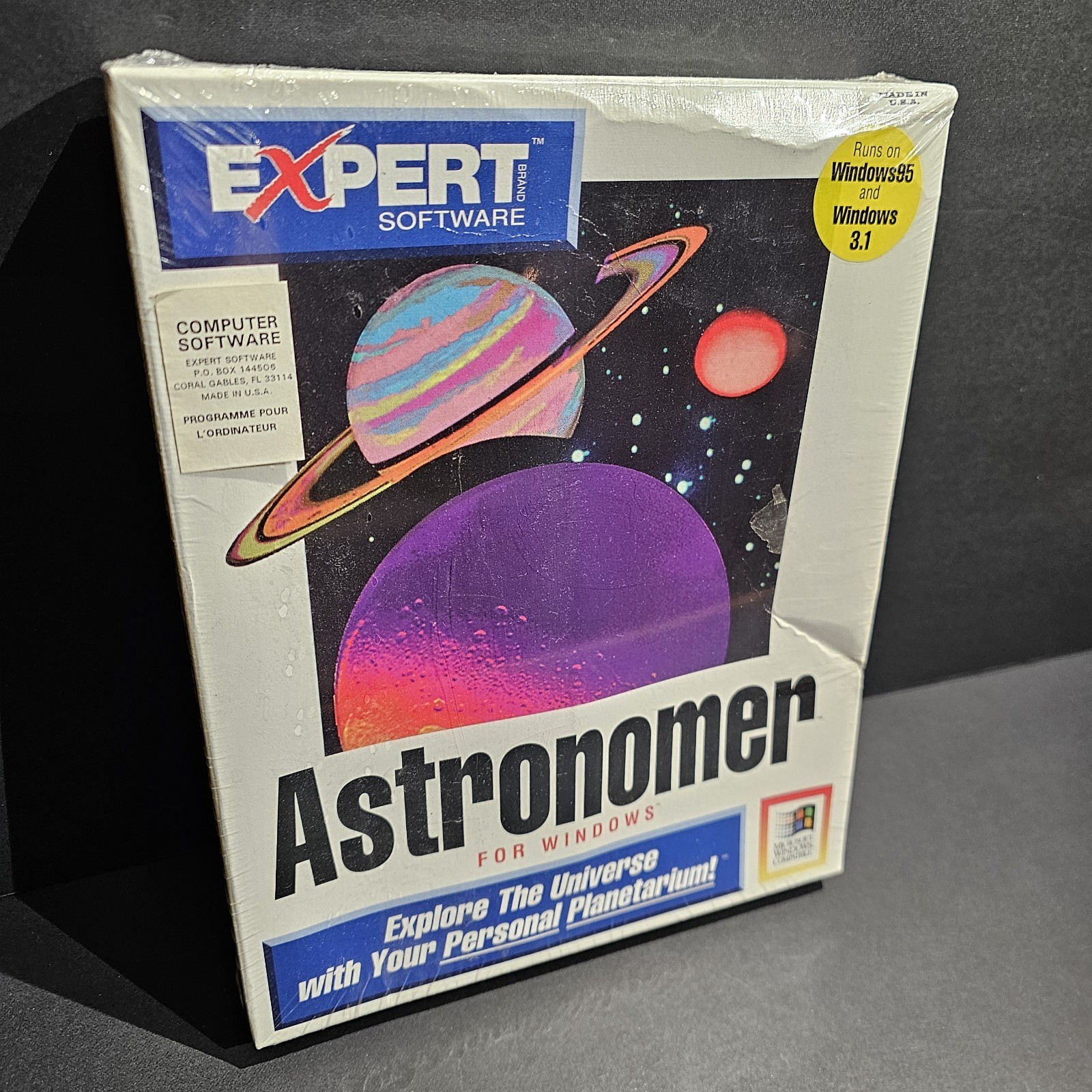 Vintage EXPERT ASTRONOMER Software Floppy Astronomy 3.5" for Windows - SEALED
