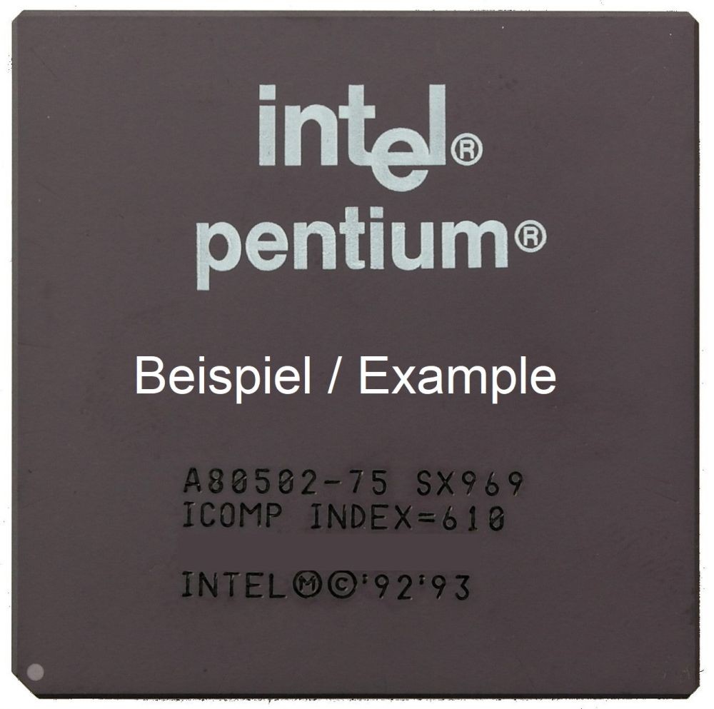 Intel Pentium 100 A80502100 SX963 Socket/Socket 7 100MHz/66MHz PC CPU Processor