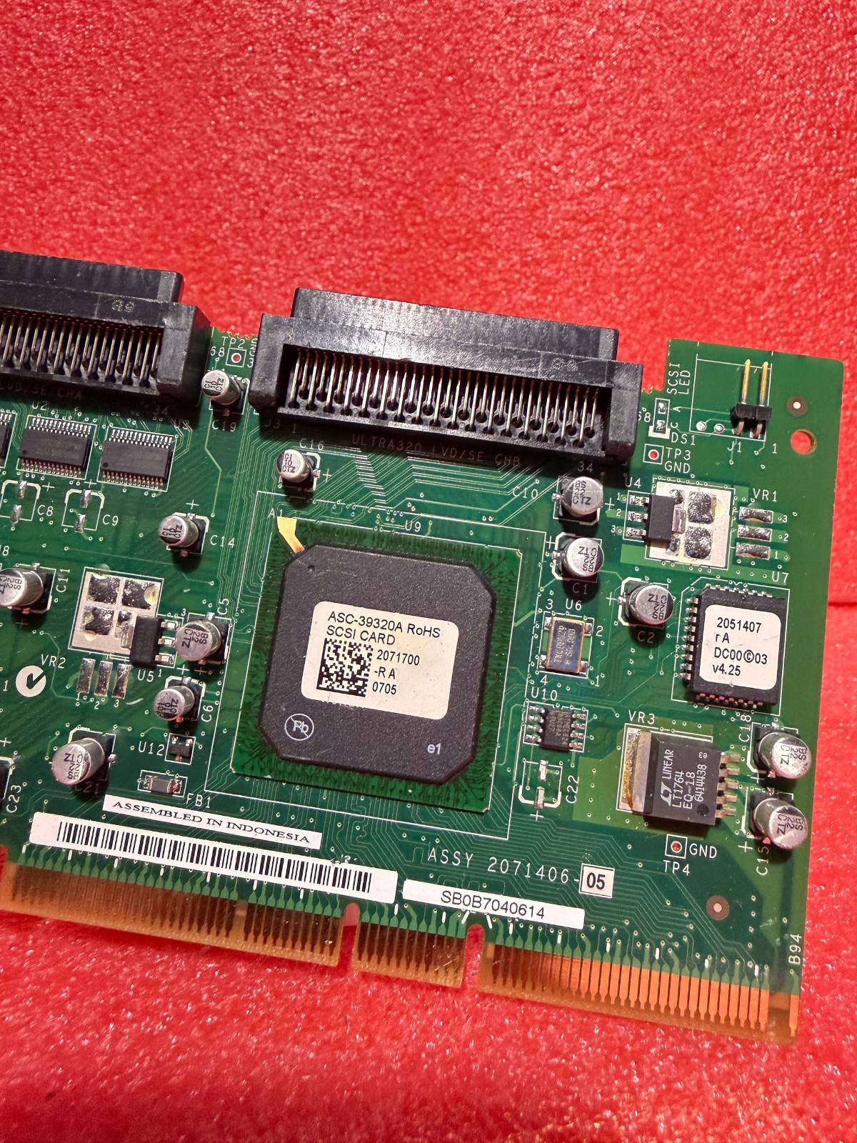 Adaptec ASC-39320A PCI-X-133 SCSI Ultra320 LVD/SE interface card