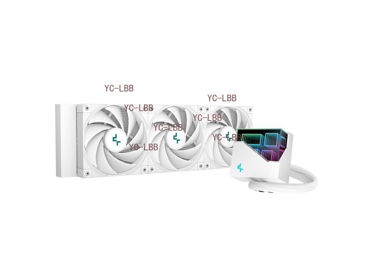 DeepCool LT720 WH Premium Liquid CPU Cooler, 360mm, High-Performance FK120 FDB F