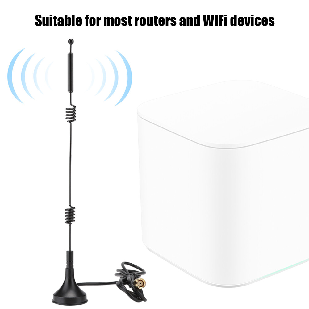 3M 12dBi Dual Band 2.4/5.8GHz WiFi Wireless Antenna RP-SMA Female Magnetic Base