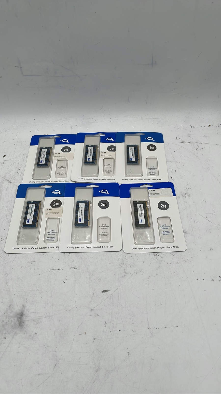 OWC 2GB DDR2 667MHz PC2-5300 200-Pin Laptop SODIMM RAM Lot of 6 New