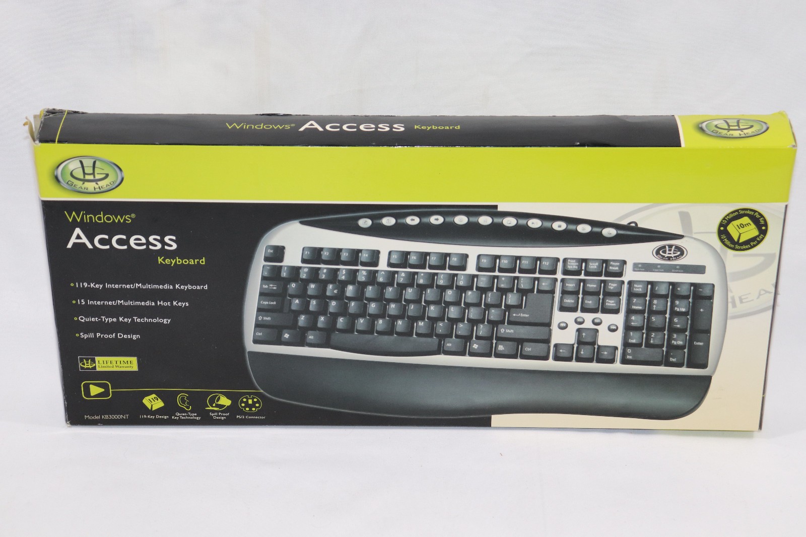Vintage Windows Access Keyboard New In Box PC PS/2 KB3000NT