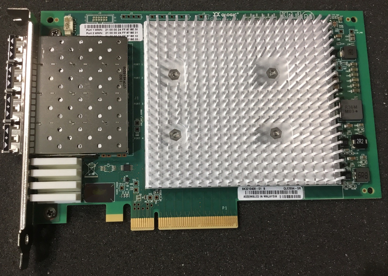 QLogic QLE2694-SR 16Gbs Quad Port PCIe Card