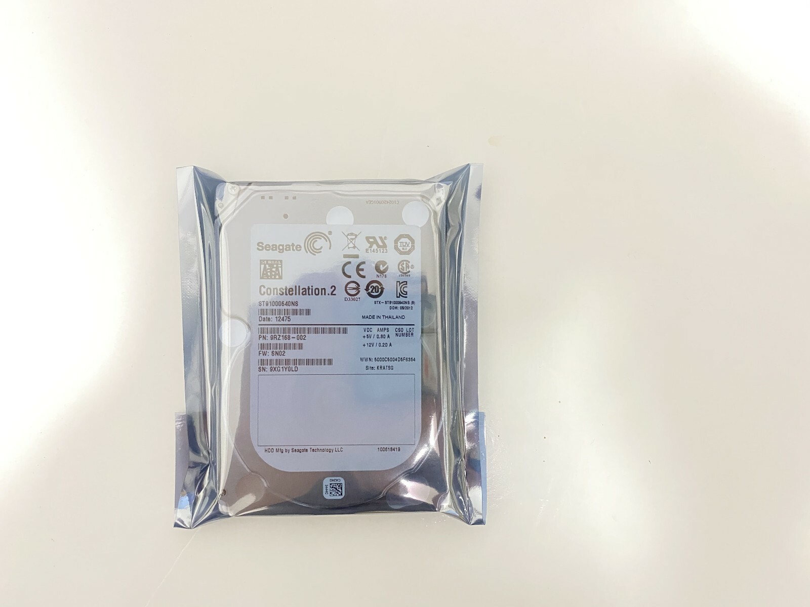 ST91000640NS Seagate Constellation 1TB 7.2K 64MB SATA 6Gb/s Enterprise 2.5" HDD