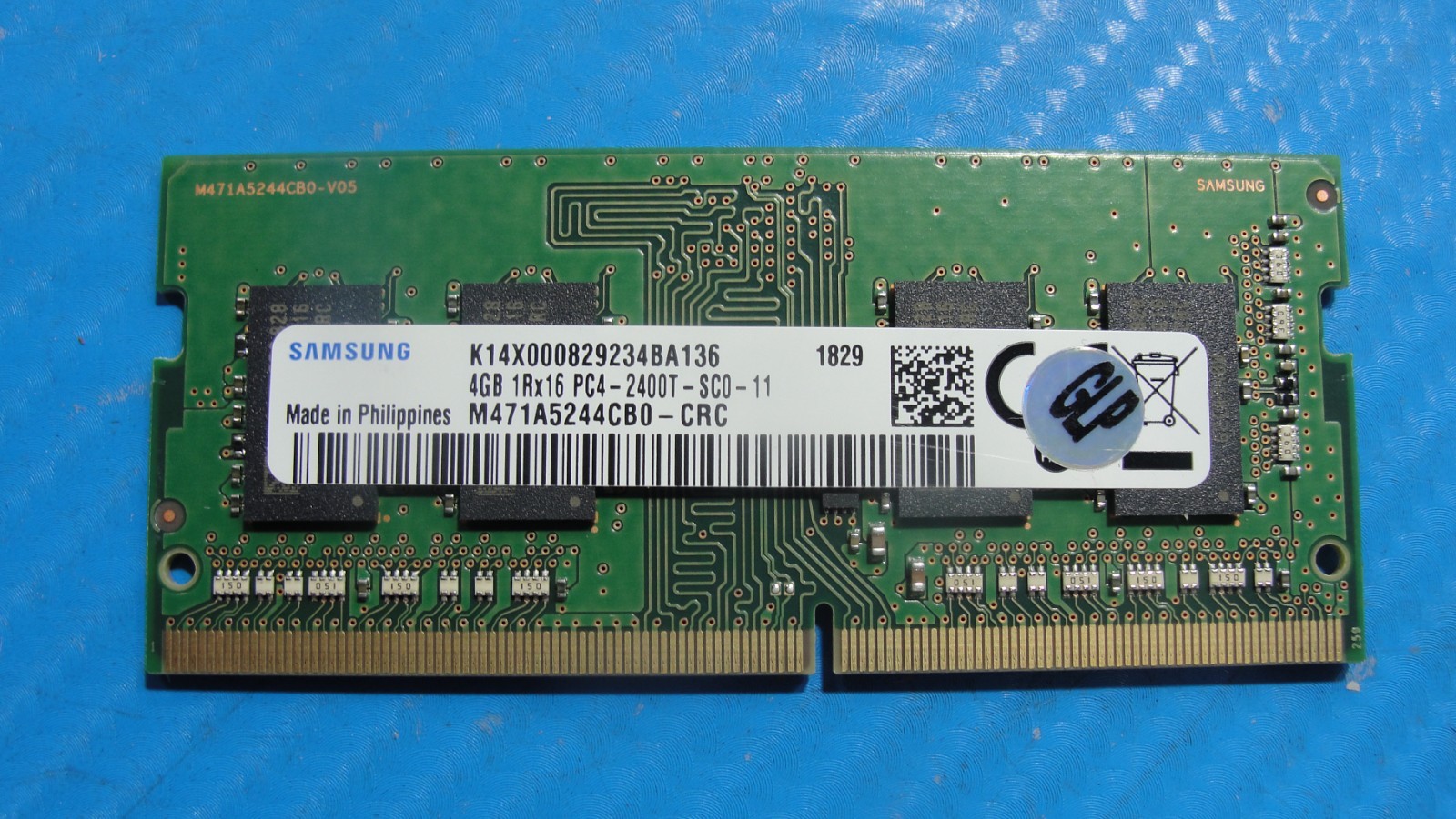 Asus Q505UA-BI5T Samsung 4GB 1Rx16 PC4-2400T Memory RAM SO-DIMM M471A5244CB0-CRC