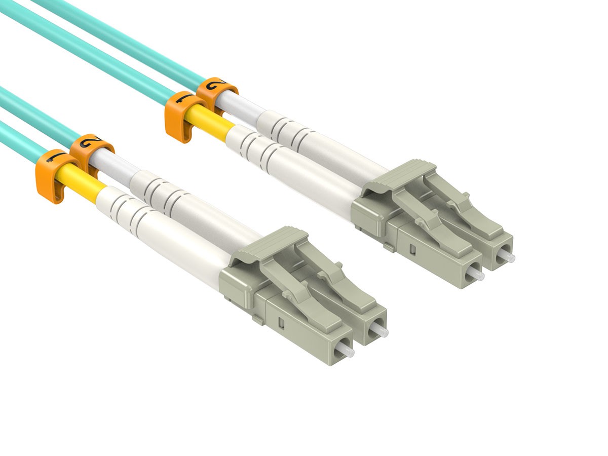 5m OM4 LC to LC UPC Duplex Corning Fiber Optic Cable Multimode 50/125 LSZH/OF...