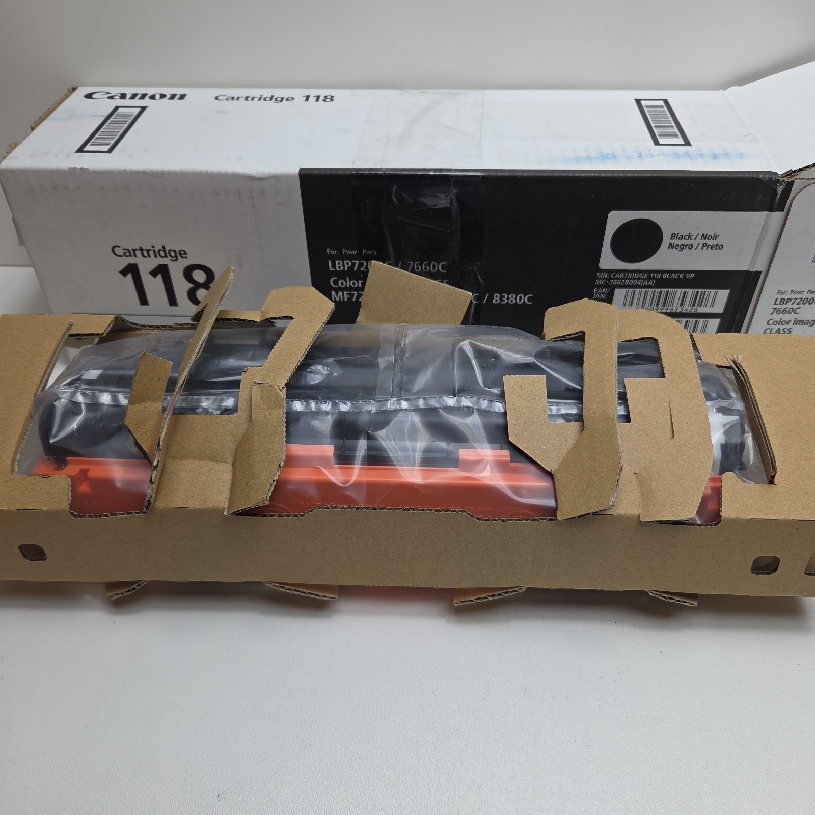 NEW GENUINE - CANON 118 BLACK TONER CARTRIDGE - 2662B001 SEALED BAG