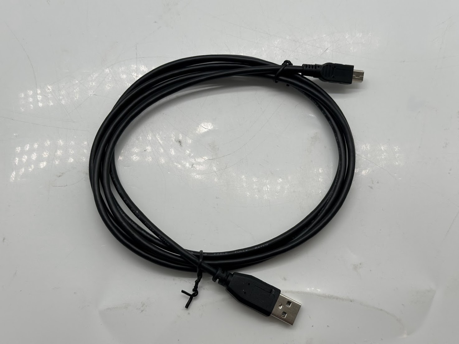 QVS USB 2.0 (Type-A) Male to USB Mini-B 5 Pin Male Cable 6 ft. - Black