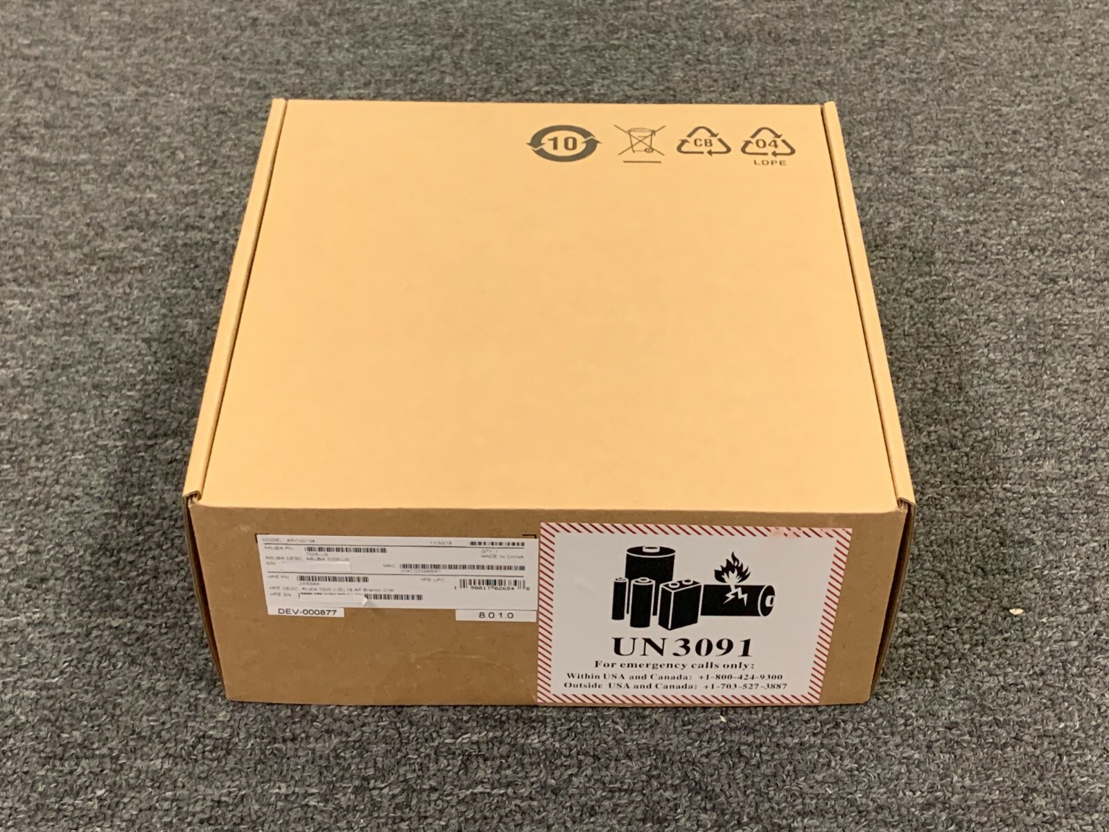 JW634A HPE Aruba 7005(US)4-port 10/100/1000B-T 16 AP&1K Client CNTLR HPE NEW F/S