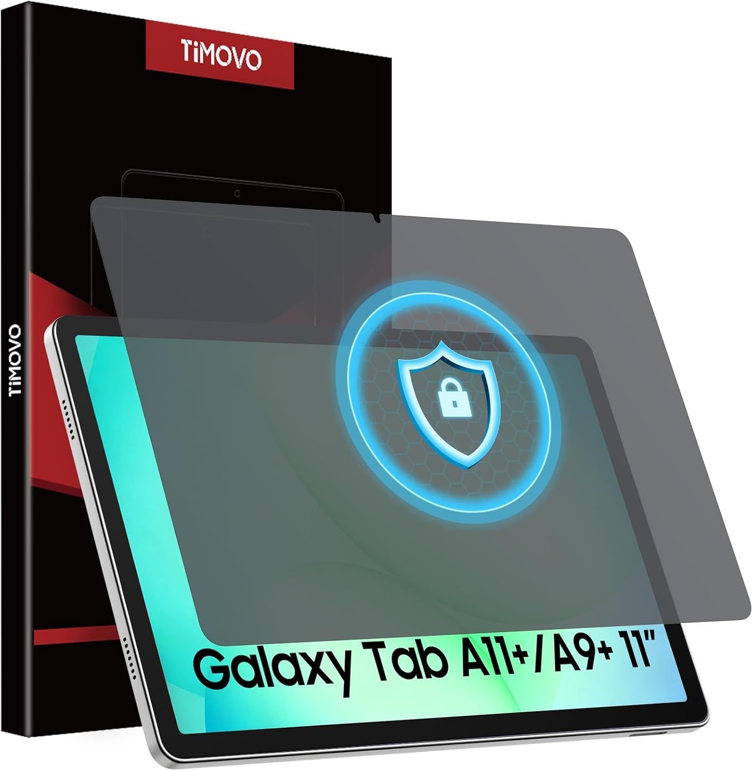 Privacy Screen Protector for Samsung Galaxy Tab A11+/A9+, 9H Tempered Glass Film