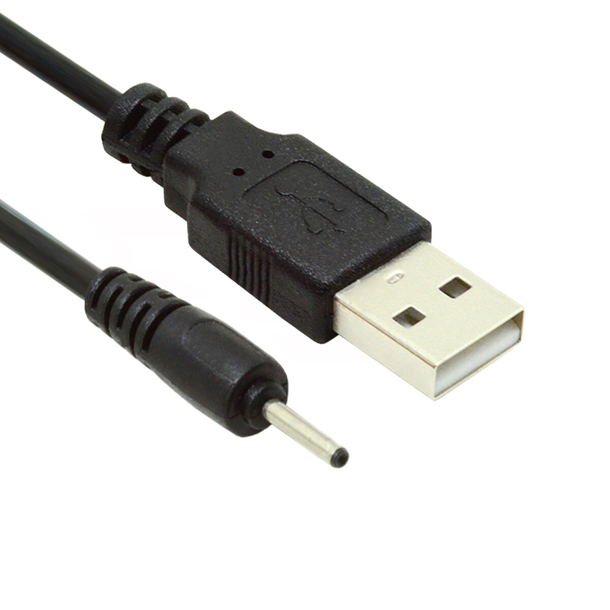 Cablecy 2pcs/lot USB2.0 Male Type-A to 5V DC 2.0x0.7mm DC Power Round Plug Cable