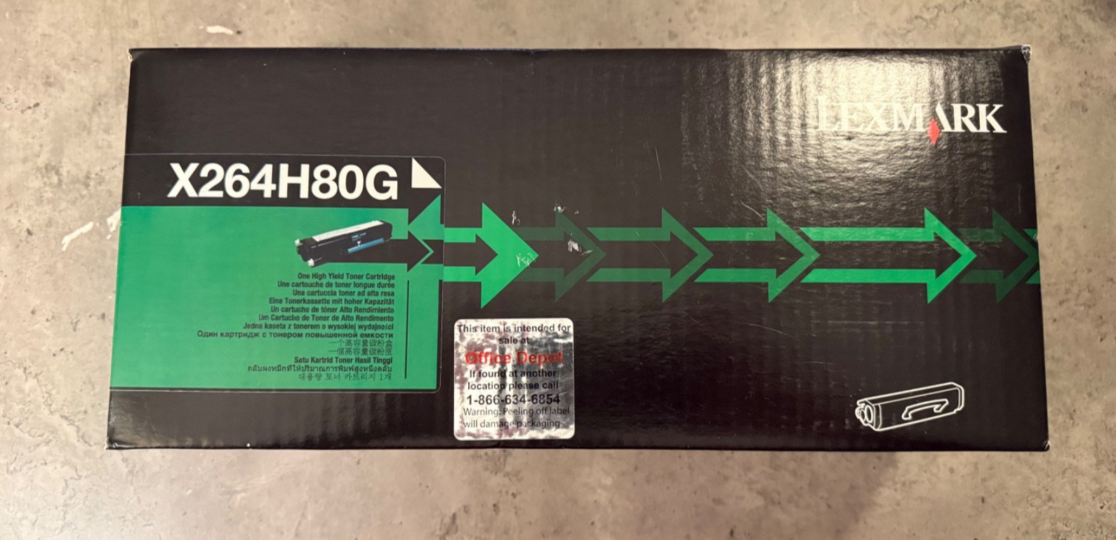Lexmark X264H80G High Yield Toner Cartridge for Lexmark X264 X363d X364