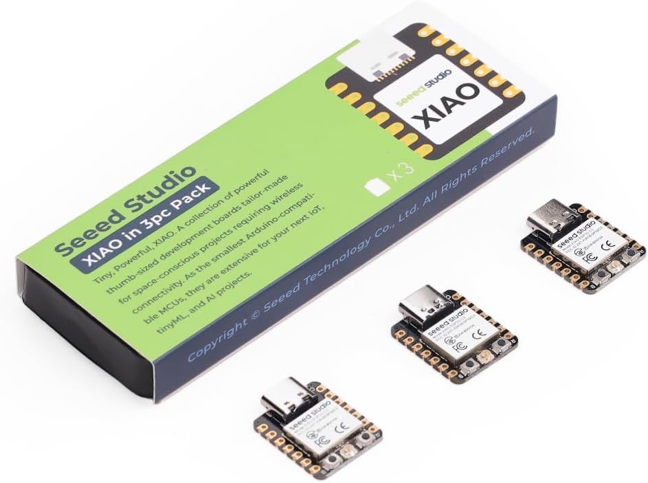 XIAO ESP32S3 3PCS Pack 2.4GHz WiFi BLE 5.0 for IoT Wearable