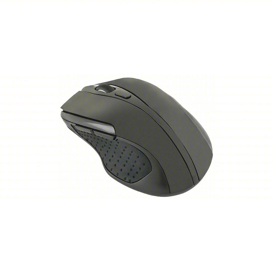 Wireless, USB Connection, Black, 3 Buttons, Ergonomic Design