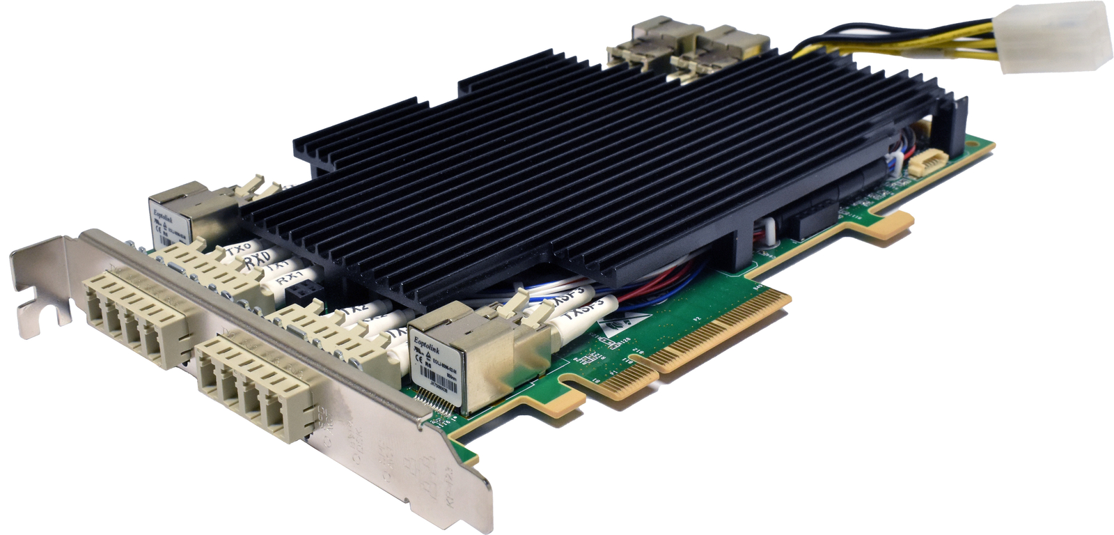 Riverbed Quad Port NIC-1-010G-4SR-BP 410-00191-01 SR Fibre 10G PCIe x8