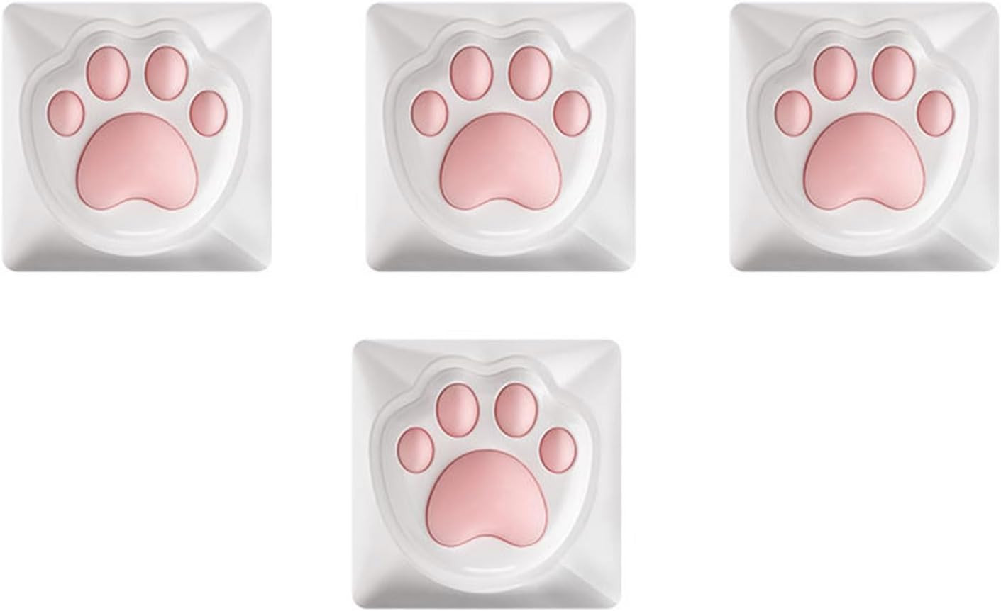 4Pcs and Cat Claw Keycaps 3D Keycaps OEM Keys Caps for Mechanical Keyboards Keyb