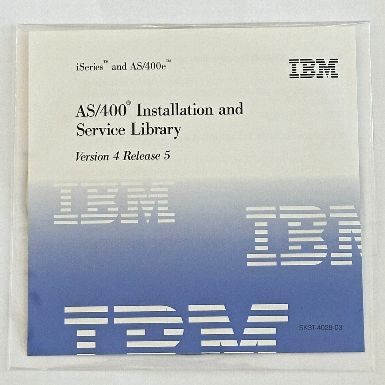 IBM AS/400e iSeries Installation and Service Library Version 4 Release 5 UAC731