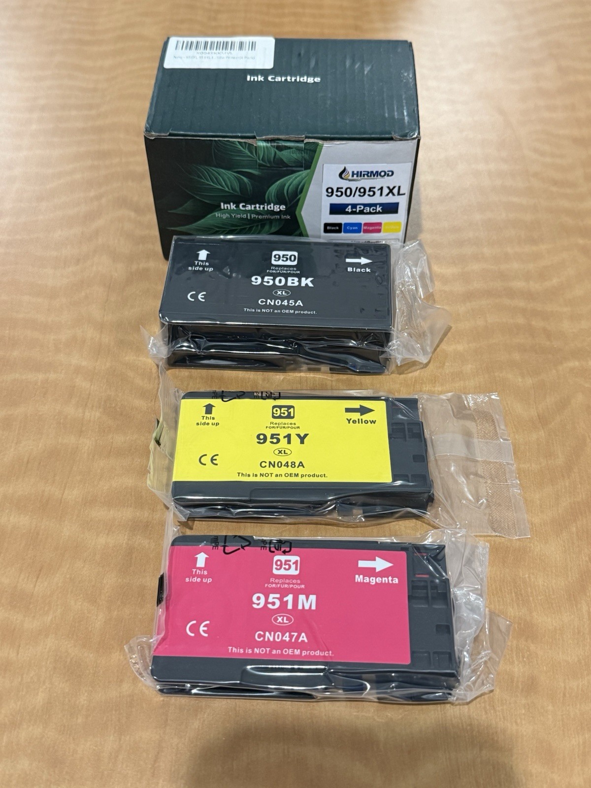 HIRMOD Compatible 950XL 951XL Ink Cartridges 3 Pack for HP OfficeJet