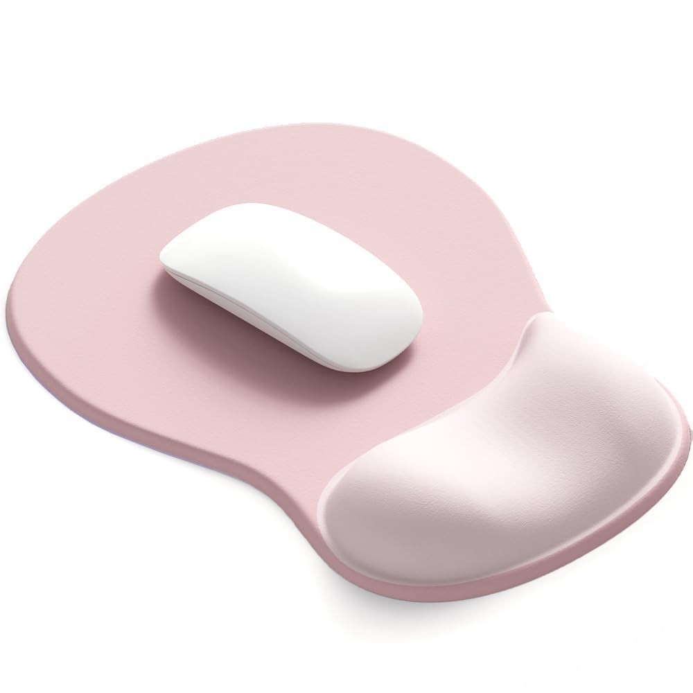 DEMON CHEST ErgoComfort Gel Wrist Rest 10.2L x 7.9W inches, 02Pink Serenity