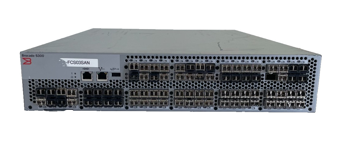 Brocade 5300 BR-5320-004 80-Port 8Gb Fibre Channel SAN Switch w/ 2x PSU's