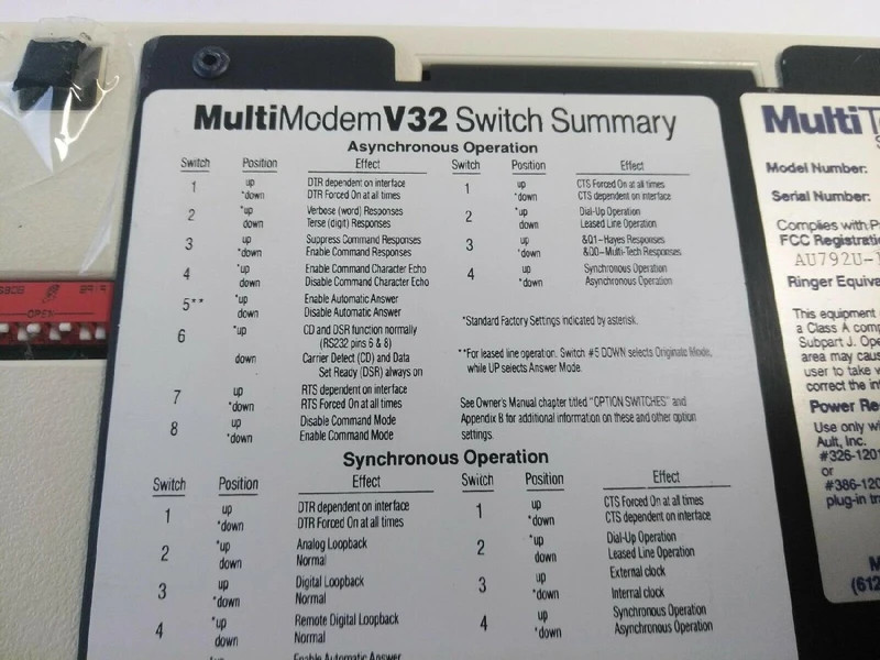 MT932EA multitech systems sync async external modem - open box