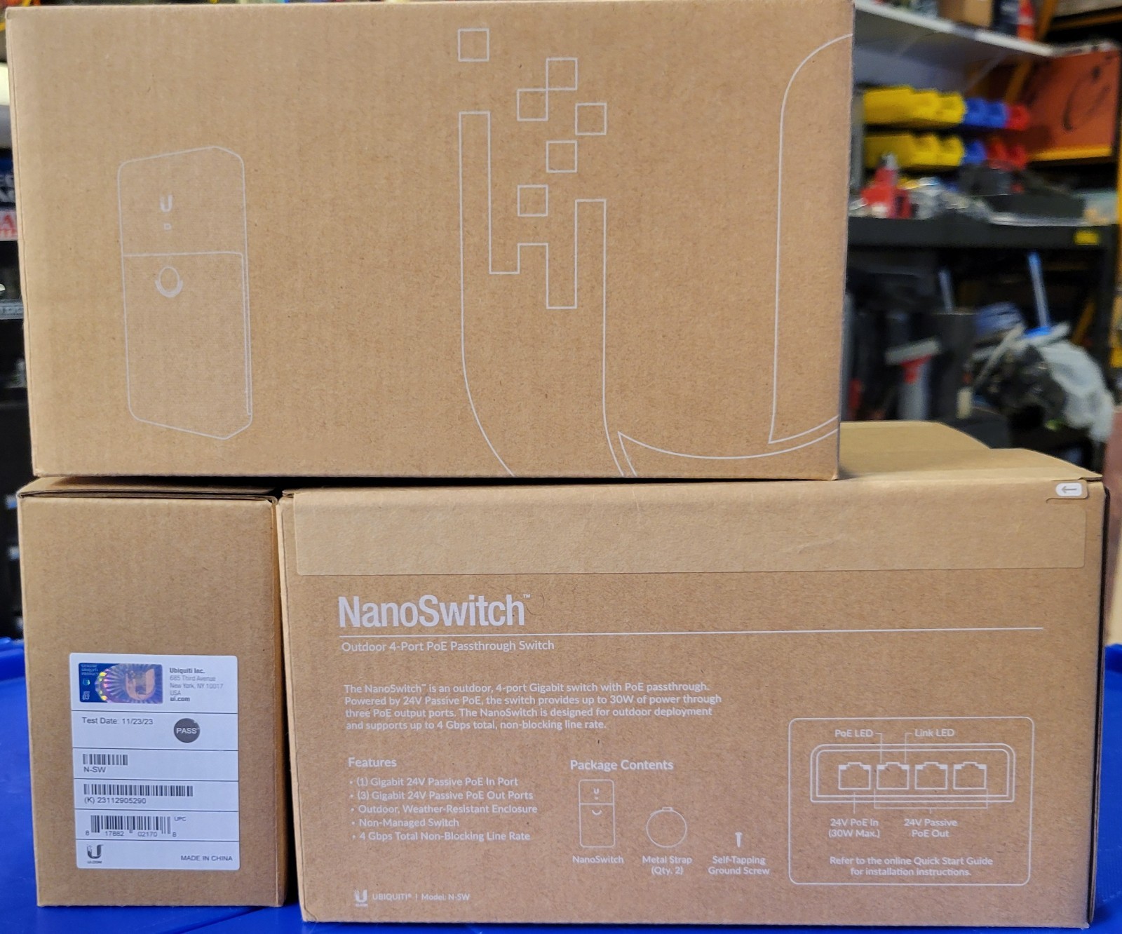 Ubiquiti Networks N-SW Outdoor 4-Port PoE Passthrough Switch